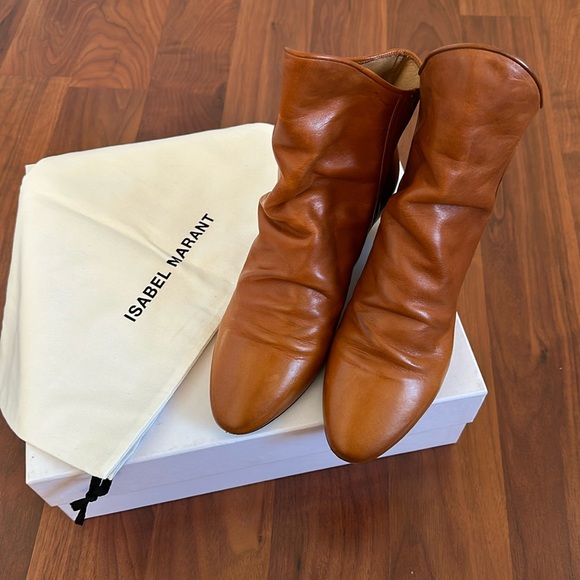Women’s Isabel Marant Doey Leather Ankle Boots. Size Us7.5 - Picture 1 of 13